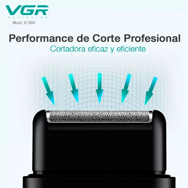 AFEITADORA ELECTRICA VGR V-390 RECARGABLE
