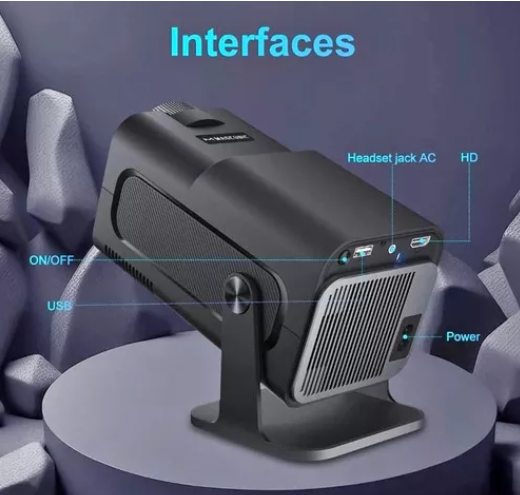 PROYECTOR SMART HY320 PRO-1920x1080P-ULTRA HD 4K-WiFi 6.0