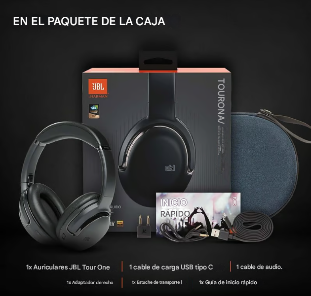 AUDIFONO BT JBL TOUR ONE M2 BLACK